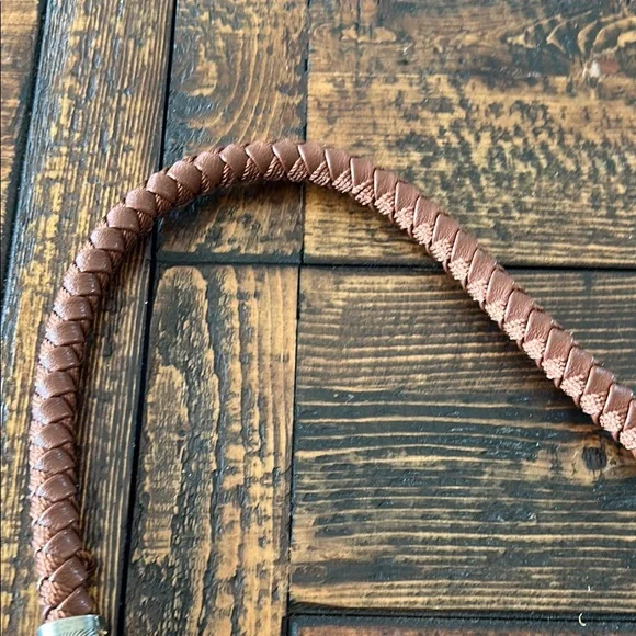 The Sak Pink and Tan Shoulder Bag with Braided Strap - Picture 5 of 14